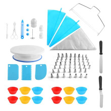 Kit de Décoration de Gâteaux, 106 Pièces, Accessoires de Décoration et de Pâtisserie pour Débutants.