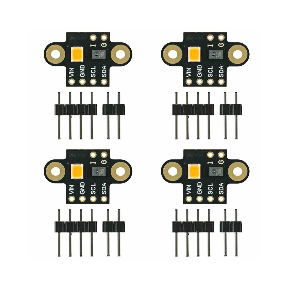 4X Gy-As7341 Visible Infrared Color Spectrometer Sensor Module Color Temperature Illuminance Color Measurement A 4712586058295