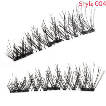 (004)4pcs Lashes Triple Magnetic False Eyelashes Silk Fiber Extension Makeup Xmas New