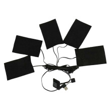 (5pcs) Pad 358 Usb Heating Thermal Vest Heated Jacket Motorcycle Warm 3 Speed Winter