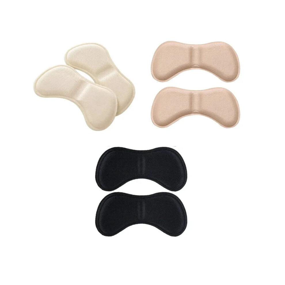 Heel Insoles Patch Pain Relief Anti-wear Cushion Pads Feet Care Heel Protector Adhesive Back Shoes Insert Insole 3 pairs 3-color