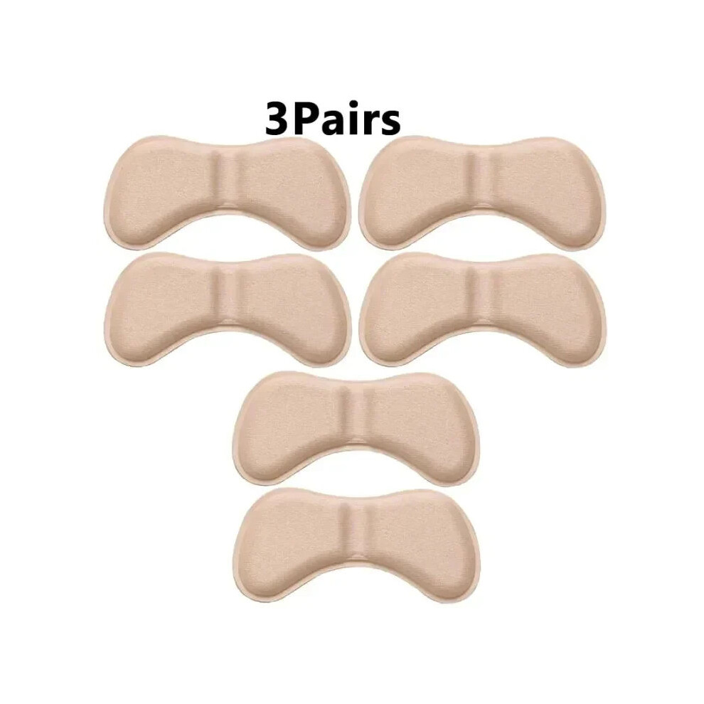Heel Insoles Patch Pain Relief Anti-wear Cushion Pads Feet Care Heel Protector Adhesive Back Shoes Insert Insole 3 pairs skin