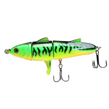 (Green)Leurre forme ternaire bionique appât dur double hameçon forme poisson abs leurre engin pêche