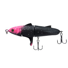(Astral)Leurre forme ternaire bionique appât dur double hameçon forme poisson abs leurre engin pêche