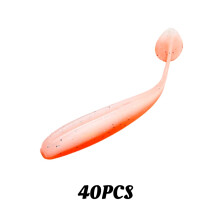 (Orange)Leurre appâts doux goût salin odeur de poisson poisson poisson bionique accessoires d'extérieur pêche