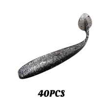 (Black)Leurre appâts doux goût salin odeur de poisson poisson poisson bionique accessoires d'extérieur pêche