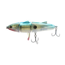 (LightBlue)Leurre forme ternaire bionique appât dur double hameçon forme poisson abs leurre engin pêche