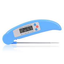 (Blue) Read Digital Instant Thermometer Food Folding Probe For Bbq Meat Cooking Kitchen