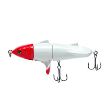 (Yellow)Leurre forme ternaire bionique appât dur double hameçon forme poisson abs leurre engin pêche