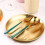2X Stainless Steel Round Plate Camping Dishes Rust-Proof Stackable Food Serving Plate 17cm 3