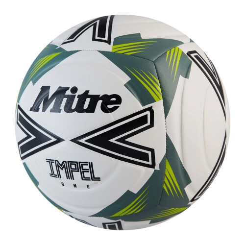 Mitre (3, White/Black/Sage) Mitre Impel One Football 1