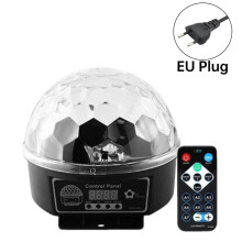 (EU)Luz giratoria LED de siete colores para iluminación de escenario de discoteca para Ktv Bar Stage Regalos