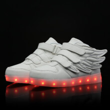 (White,31)Zapatillas deportivas iluminadas para niños con carga USB interior exterior verano primavera
