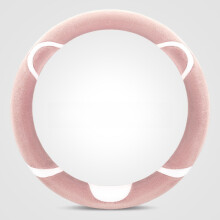 (StyleA) Style Cartoon Steering Wheel Cover With Short Plush Material Winter For Perfect