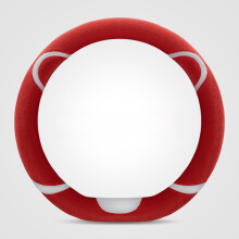 (StyleJ) Style Cartoon Steering Wheel Cover With Short Plush Material Winter For Perfect