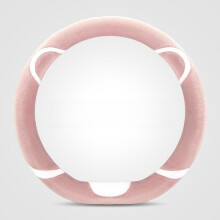 (StyleB) Style Cartoon Steering Wheel Cover With Short Plush Material Winter For Perfect