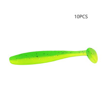 (Green)10 pièces leurre souple pêche à la traîne mérou vivaneau tête de serpent perche appât longcasting