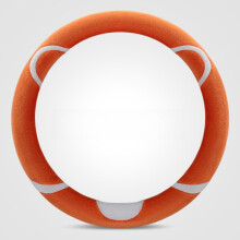 (StyleM) Style Cartoon Steering Wheel Cover With Short Plush Material Winter For Perfect