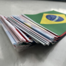 (48pcs Hand Flag Flag, 14x21cm) 2026 New Football World Cup Hand Flag 14x21cm National Banner Soccer Event Party Decorations