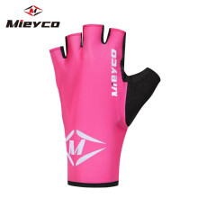 (Blue, XL) Pink Women Shockproof Sports Gloves Breathable Cycling Gloves Washable Half Finger Riding Motorcycle MTB Bicycle Non-slip Gloves