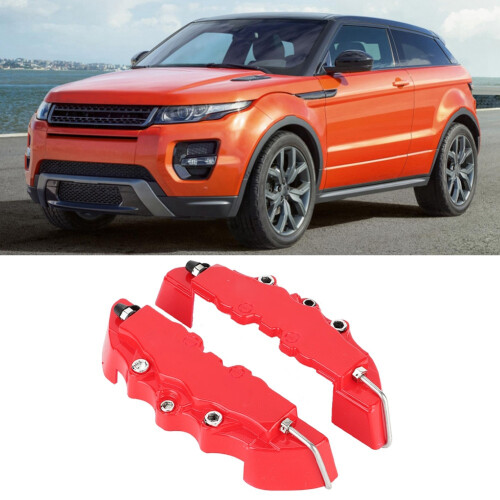 Red ABS Car Disc Brake Caliper Guards 1