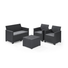 Keter Emma 4 Seater Lounge Set – Grey