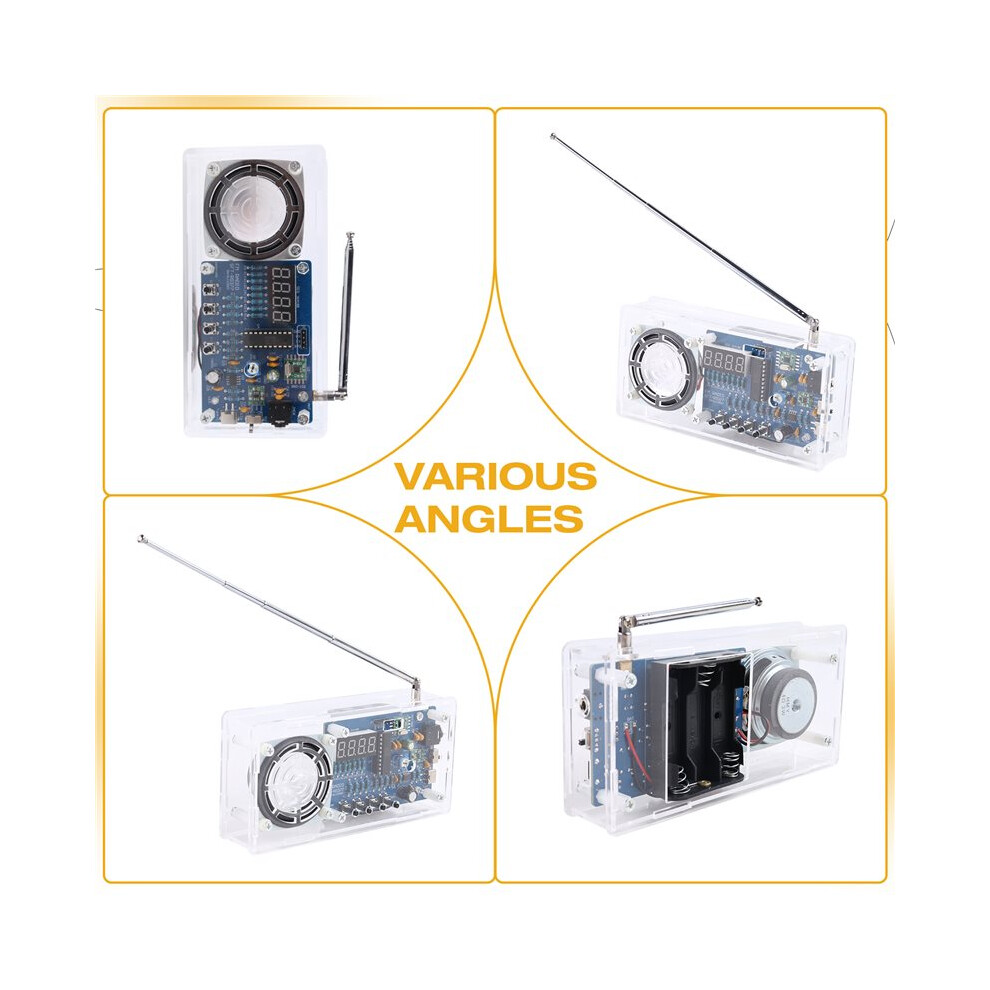 Diy Fm Radio Electronics Kit Adjustable Frequency 87.5-108 Mhz Practice Project Board The Rda5807m Module For Beginners 4712228306647