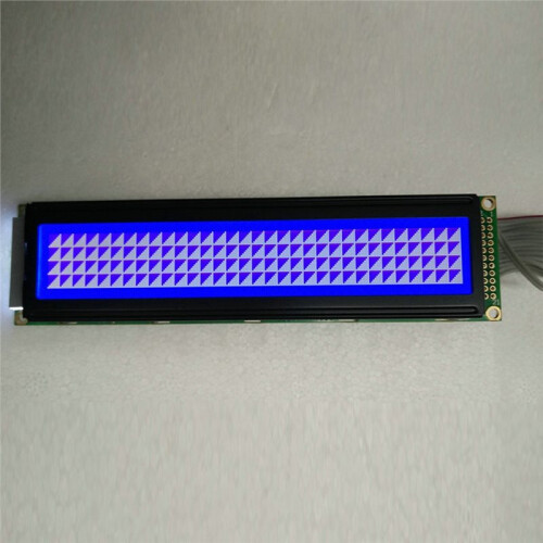 256x32 Dot Matrix LCD Display Module, -Green Backlit 5V Character Screen, High Brightness Backlight. 1