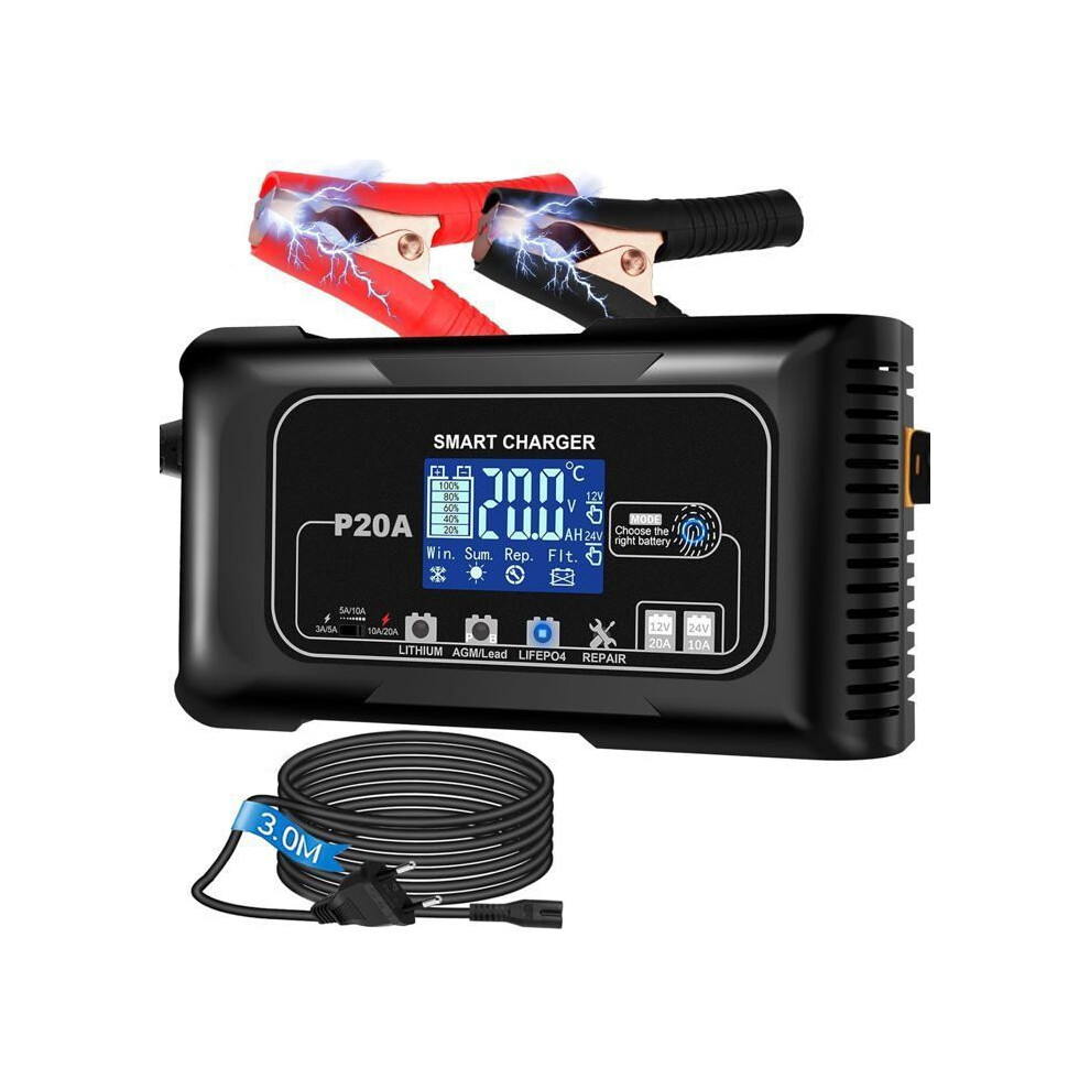 Smart Battery Charger - Netboat - Universal - 12V/24V - 20A/10A - 7 Stages 6485316061930