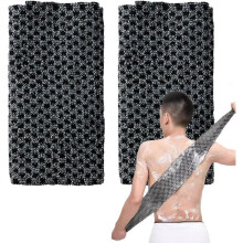 2-delige Japanse rugscrubset: exfoliërende douchehanddoek, extra lange exfoliërende washand voor mannen en