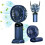 Ventilateur portable - EAUN - Modèle 4000 mAh - Affichage LED - 5 vitesses - Rechargeable par USB 1