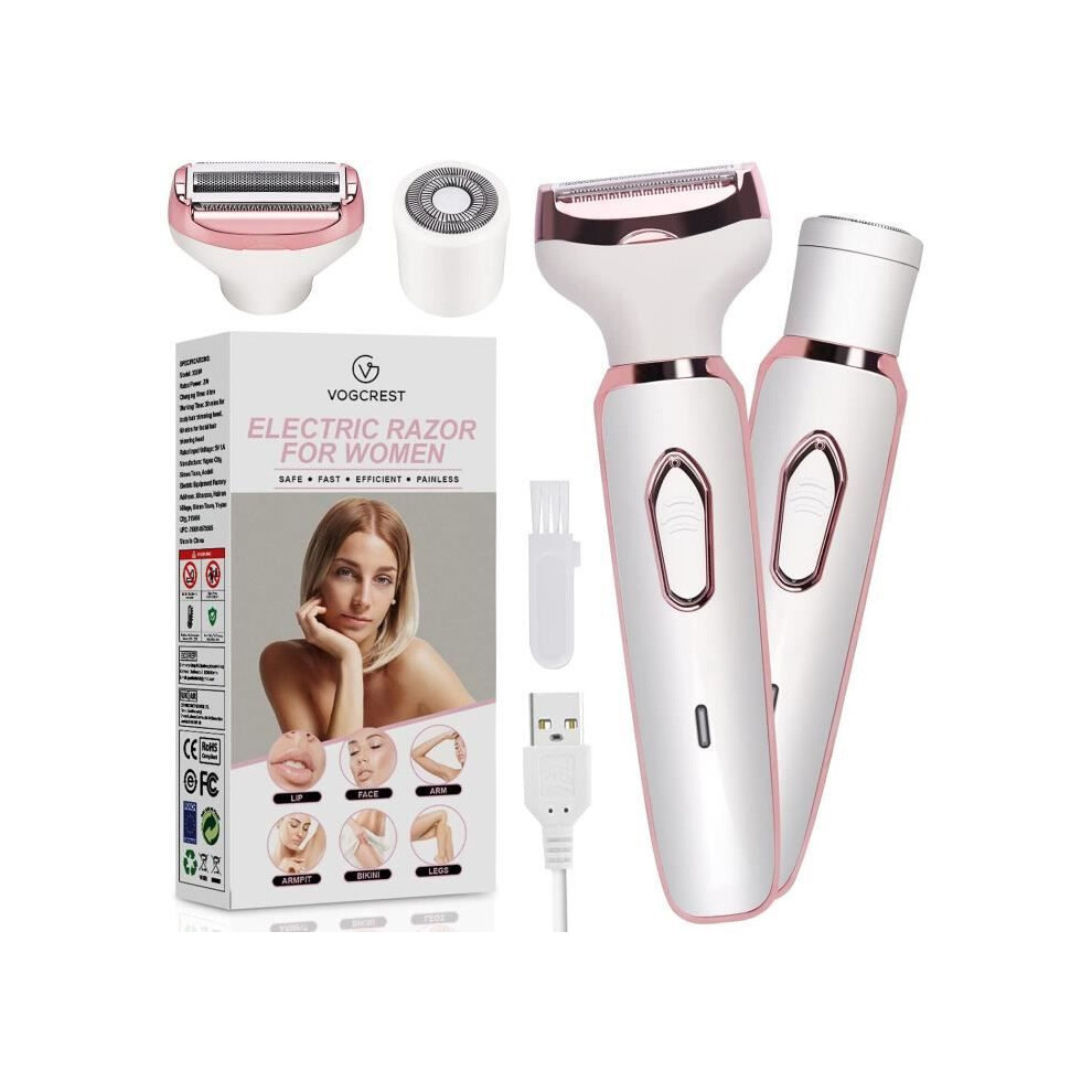 Electric Razor for Women, Trimmer for Facial Hair, Beard, Mustache, Arms, Legs, Underarms, Bikini Line, Painless Razor [105]