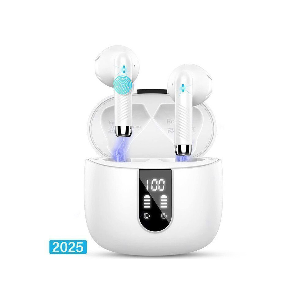 Bluetooth 5.4 Wireless Earbuds 2025, 4 Enc Mics & Hifi Stereo, 40H Playtime, Led Display, Ip7 Waterproof, Usb-C Sport Earbuds For Ios A 6485316062319