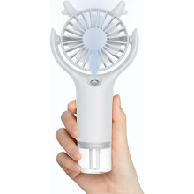 Ventilateur brumisateur portable, ventilateur de bureau portatif silencieux, ventilateur de poche rechargeable par USB avec 3 vitesses