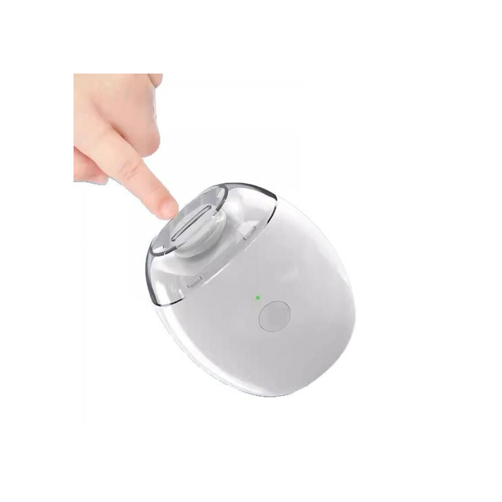 White Electric Nail Clipper For Hands And Feet, Angled Blades, Ergonomic Design For Precise Manicures/Pedicures,