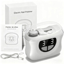 Elektrischer Nagelknipser, automatischer Nagelknipser mit LED-Licht, 3-in-1 USB-wiederaufladbarer elektrischer Nagelknipser