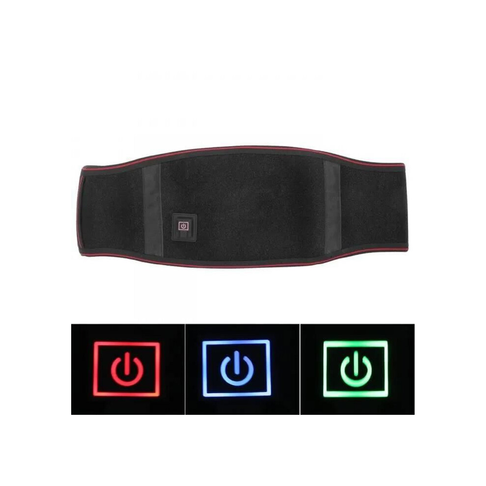 Lumbar support brace, heated back belt, rechargeable waistband, heating pad, pain relief