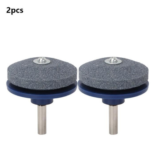 2 pcs Universal Lawnmower Blade Sharpener, Grinding Power Drill Blade Sharpener Garden Tools for Sharpening