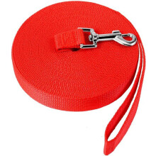 Longe d'entraînement/fente - COZEVDNT - NavoX 20 m - Nylon résistant - Boucle pivotante à 360 - Anneau en D rembourré