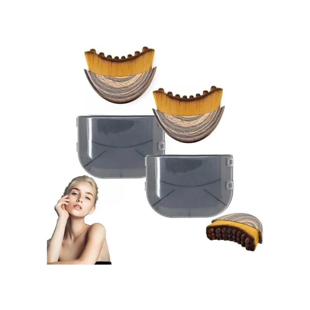 2-Piece Set - Anti-Cellulite Brush - Facial Brush - Lymphatic Drainage Facial Brush - Dry Brush