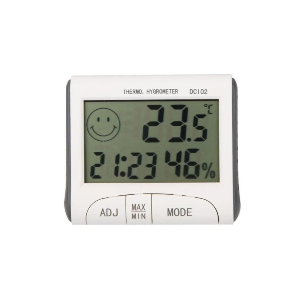Digital Lcd Thermometer - Rain Gauge - Barometer - White 9172985509555