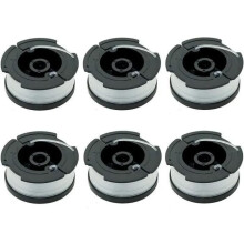 Nylon trimmerdraadspoel - Black & Decker - A6481 A6485 - Verpakking van 6 - 10 m - Vervangingsdraad voor trimmers