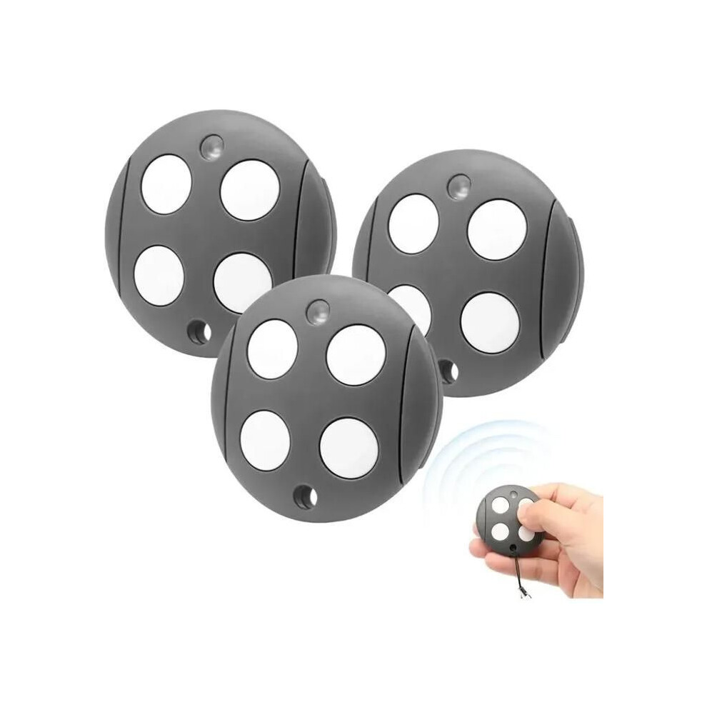 4-Channel Gate Remote Control - Gtx4 Compatible - 433.92 Mhz Frequency - Pack Of 3 - Rolling Code 6485316064900