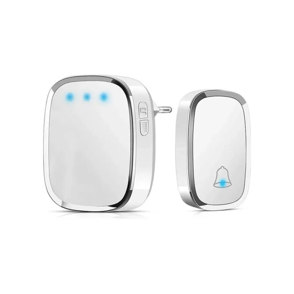 Waterproof Wireless Doorbell With 280M Range - 36 Ringtones - Flashing Led - Marqueune 6485316064924