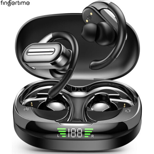 Ασύρματα ακουστικά Bluetooth 5.4, διάρκεια ζωής μπαταρίας 56 ωρών, θήκη φόρτισης, ακ