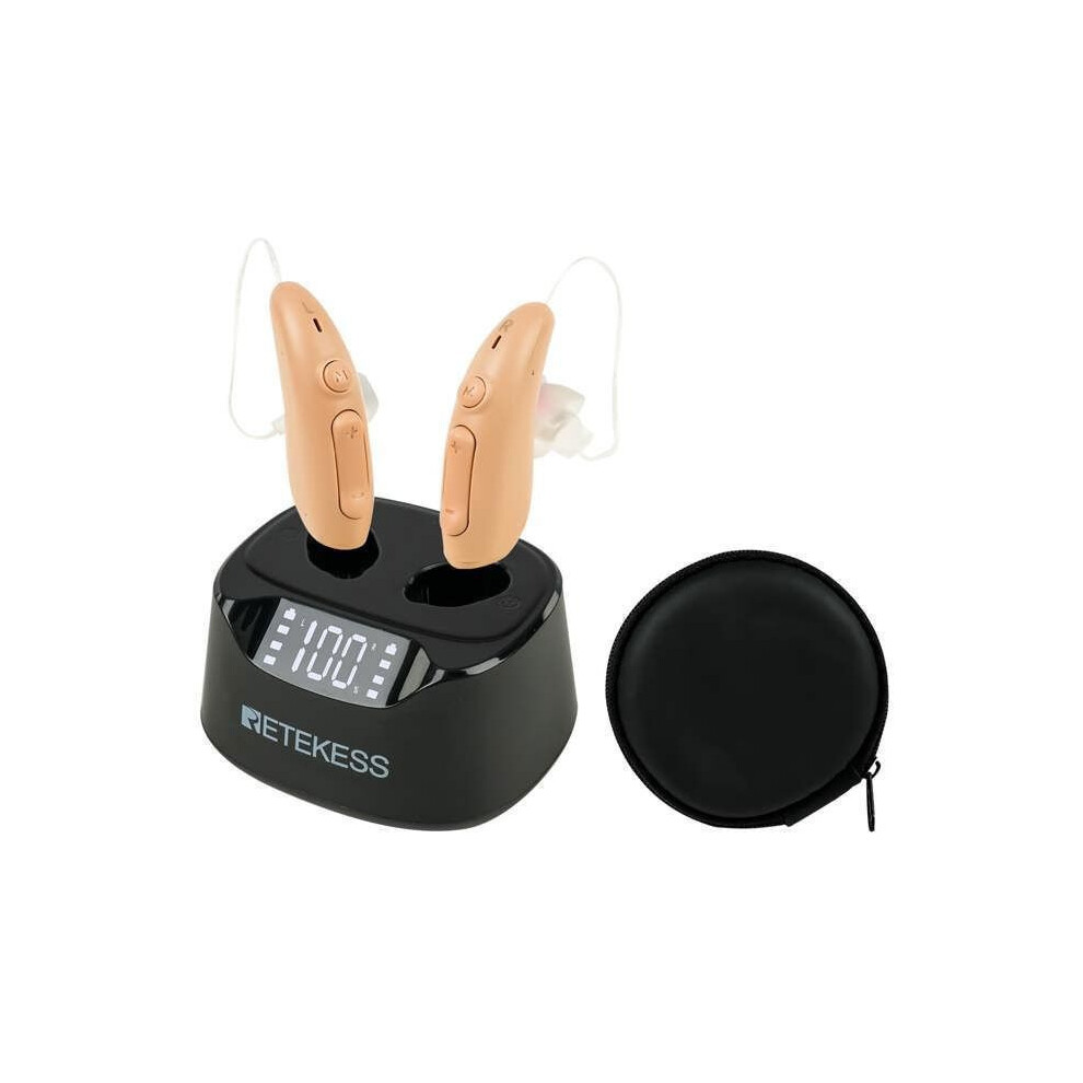 Retekess TE201 Headphones, Sound Amplifier, Rechargeable Noise Cancelling, Rechargeable, Noise Suppression, Seniors & Hearing Loss