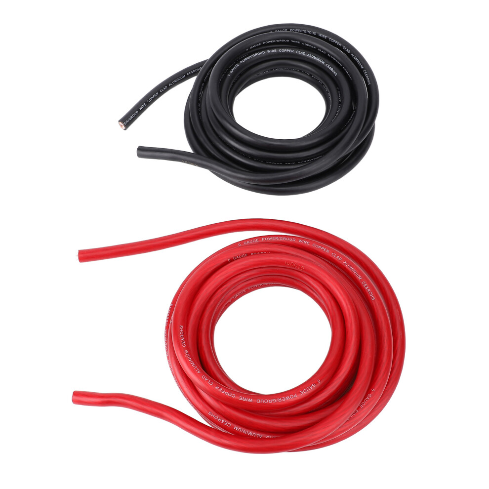 Flexible 1/0 Gauge 20Ft Auto Wire Red/Black 7293282049840