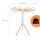 Telescopic Octopus Clothes Dryer, 16 Rods, Beech Wood 4