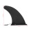 Durable 9in SUP Fin PVC Black 16