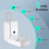 Key Lock Box,  Lock Box with Fingerprint & Passcode & Access Card & Key & APP Control, White 5